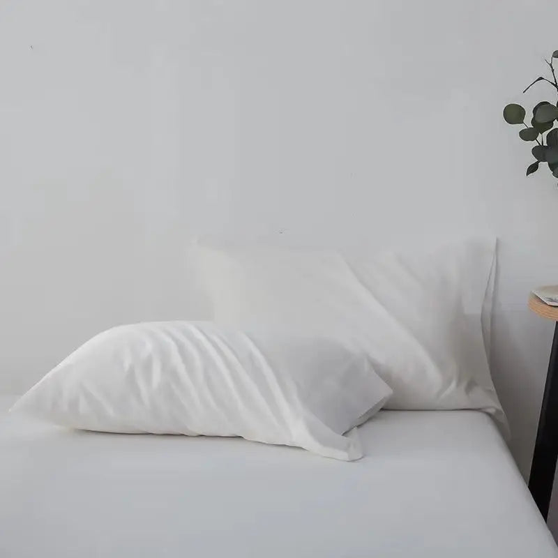 lot draps lit unis vert pastel coton doux moderne chambre maison