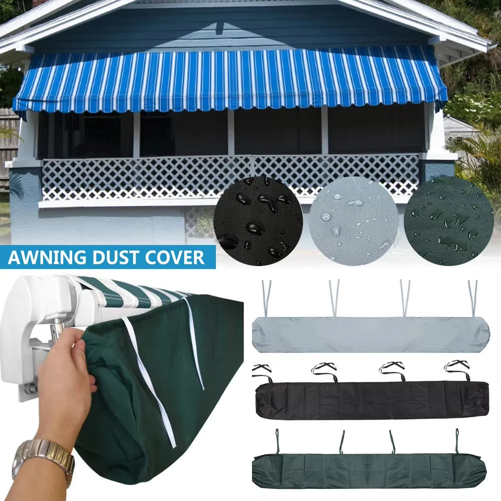 housse protection auvent terrasse gris imperméable résistant intempéries extérieur jardin