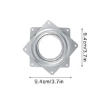 support plateau rotatif argenté 360 degrés rotation moderne pouces