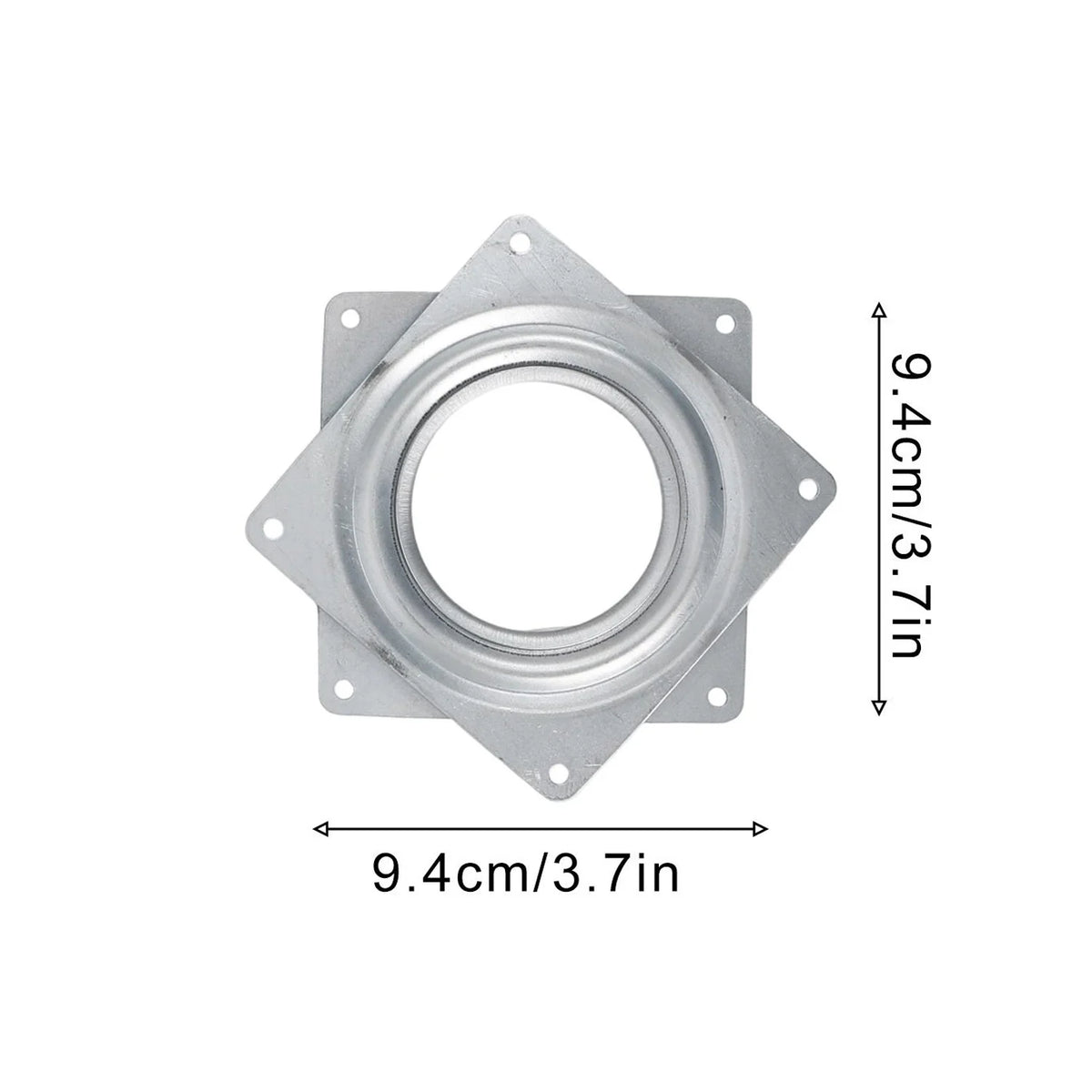 support plateau rotatif argenté 360 degrés rotation moderne pouces