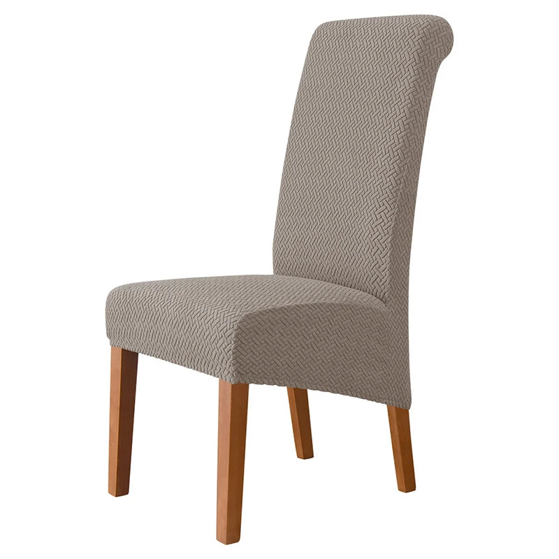 housse chaise moderne tissu géométrique vert clair protection salissures 35 43cm haute qualité