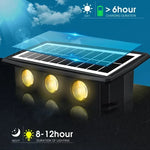 applique murale solaire led moderne noire blanche jaune bleue panneau solaire adhésif fixeextérieur