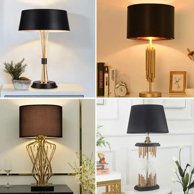 Lampe de chevet LED allumée diffusant une lumière douce