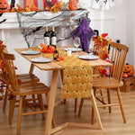 tableau halloween citrouille 3d orange décoration automnale maison festive polyester coton
