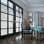 rideau moderne blanc opaque texture granuleuse autocollant décoration isolation thermique