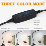 lampe led flexible pince usb noir moderne interrupteur tactile rechargeable 360degrotation chargeusb
