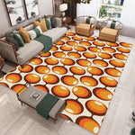 tapis moderne géométrique orange blanc noir vert bleu violet jaune rougeextérieur chambre moderne