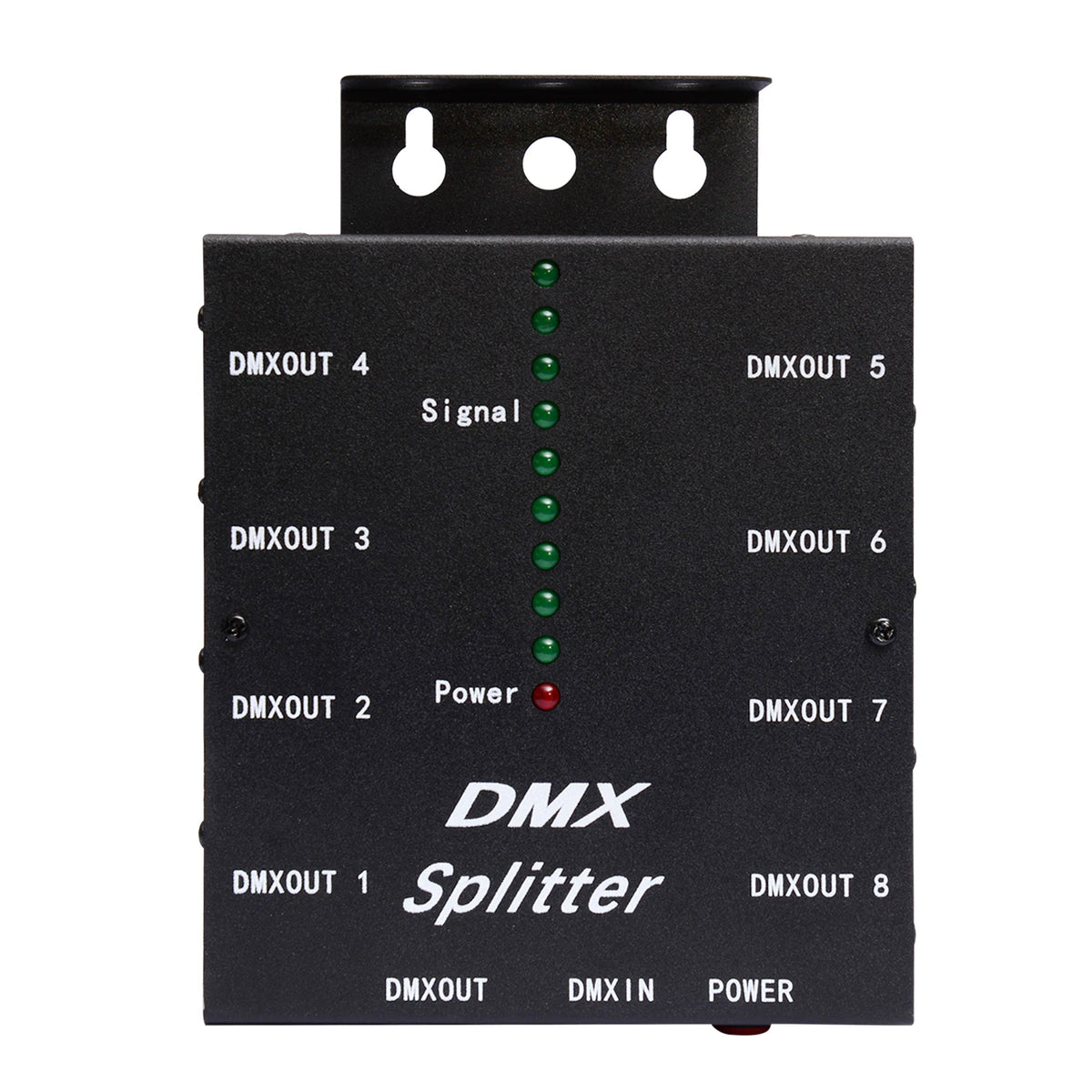 splitter dmx xlr noir prises dmx out prise dmx in contrôleur rvb