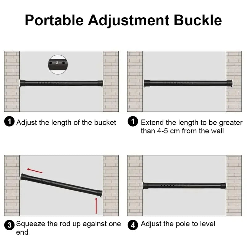 Installation facile de la tringle à rideau sans outils