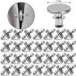 aimants magnétiques adhésifs argentés modernes rideaux 10 paires 17mm 20 paires 20mm 25mm 40