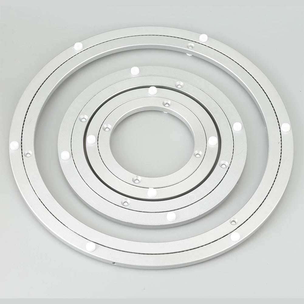 anneau table argenté moderne adhésif diamètre 16 pouces lisse opaque métal cuisine