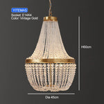 lustre classique cristal transparent doré rangs haute qualité autonome certification sécurité
