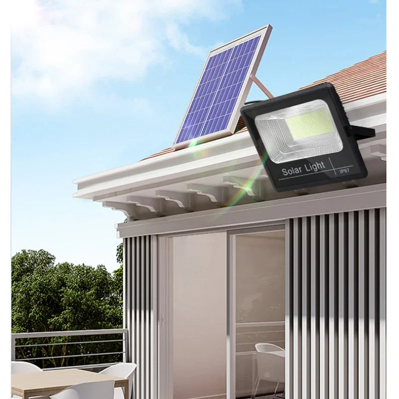 projecteur solaire ip66 angle réglable led panneau solaire clips moderneextérieur