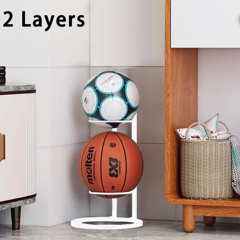 support balles sportives moderne noir blanc motifs basketball football volley ball métal acier carbone