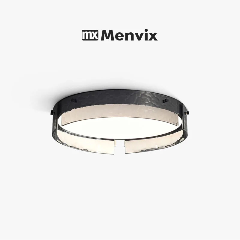 plafonnier led moderne verre noir texture métallique clips fixation éclairage quotidien télécommande ampoules led
