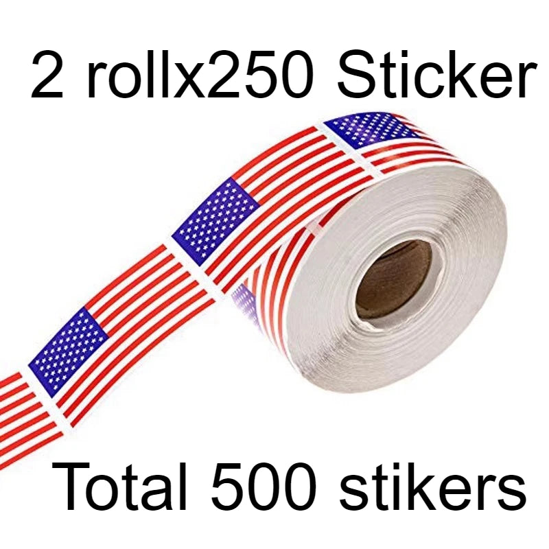 autocollants drapeau israélien américain blanc bleu rouge étoile david adhésifs pack 250 pièces rouleaux