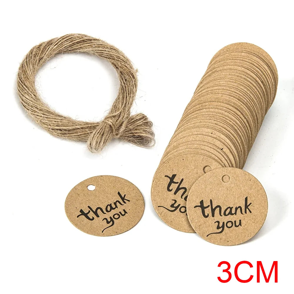 étiquettes rondes marron clair imprimées hand made especialmente para usted sourires écolos 3cm simple