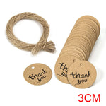 étiquettes rondes marron clair imprimées hand made especialmente para usted sourires écolos 3cm simple