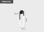 applique murale moderne minimaliste noir doré lumière blanche led fixée mur deux tubes incurvés