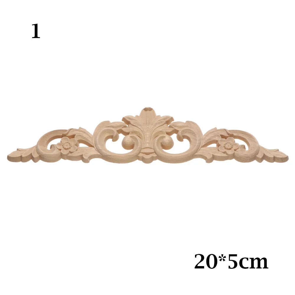 appliques decoratives bois floral sculptees baroques naturelles decoration murale farmhouse classic