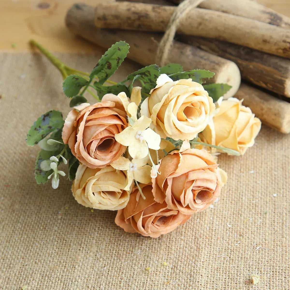 bouquet artificiel roses classique romantique intérieur mariage anniversaire baby shower