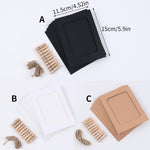 kits cadres photo pinces linge ficelle noir blanc brun décoratif rustique bohème casa festivités
