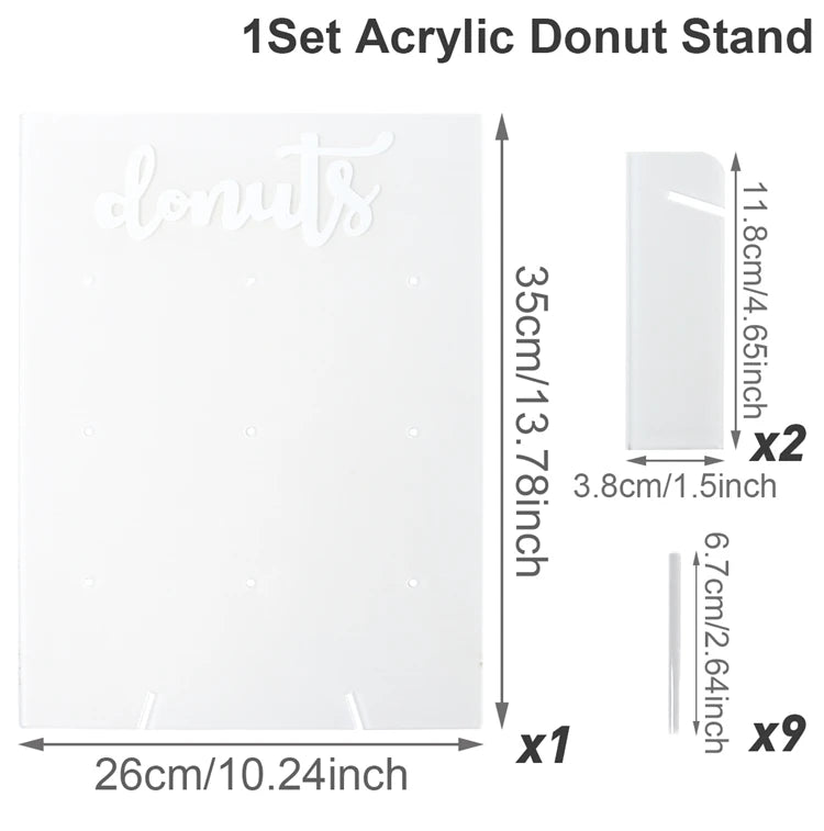 panneau decoratif bois donuts mariage anniversaire baptême fete decorations cupcakes meringues