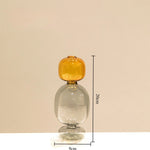 vase verre moderne transparent couleurs géométrique sphères table décoration maison salon