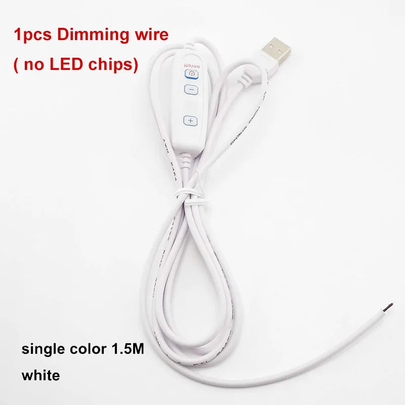 bande led blanc jaune matrice diodes modernes 31mm 75mm 150mm cible diy usb