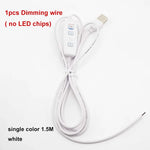 bande led blanc jaune matrice diodes modernes 31mm 75mm 150mm cible diy usb