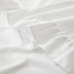 coussin blanc ruché classique enveloppe 100 polyester 50x66 50x75 opacité