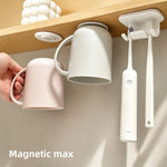 tasses aimantées modernes blanc gris sans perçage support rangement chambre