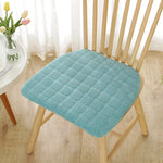 coussin siège forme amovible lavable mousse mémoire forme coton épais moderne bleu clair jaune