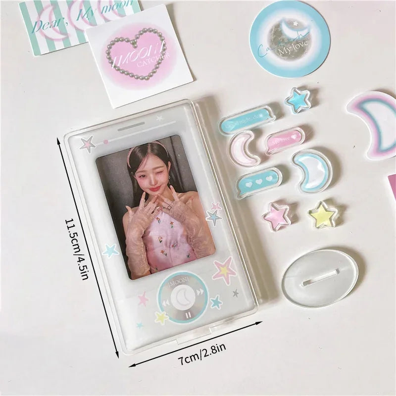 cadre photo acrylique transparent moderne minimaliste métalliques cartes photo cd kpop