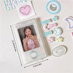 cadre photo acrylique transparent moderne minimaliste métalliques cartes photo cd kpop