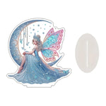 décoration figurine acrylique dragon ange fée motifs floraux orientaliste fantaisie spiritualité
