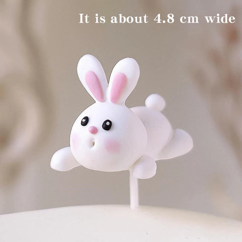 décoration gâteau forme lapin carotte anniversaire enfant festif orange vert blanc