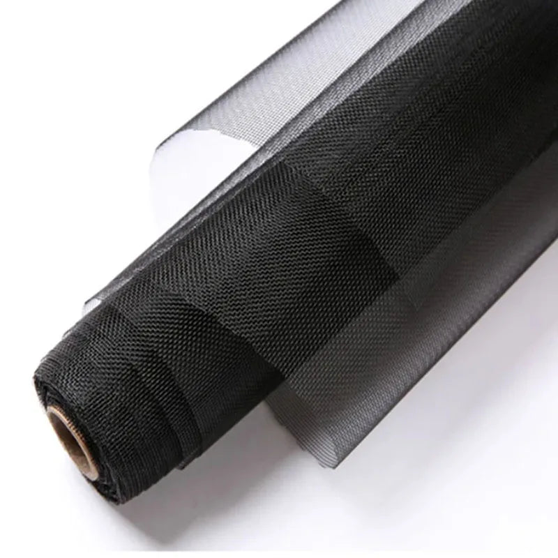 filet protection anti moustiques noir blanc bleu gris maille régulière moderne adhésif fenêtre 1x1m