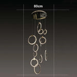 suspension circulaire or élégante strass contemporaine clips câbles haute qualité certifications multiples
