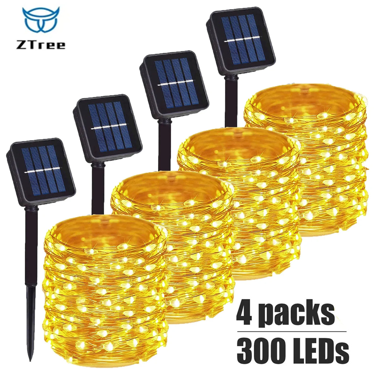 guirlande lumineuse solaire led blanc chaud moderne épingle fixations modes autoinstallation