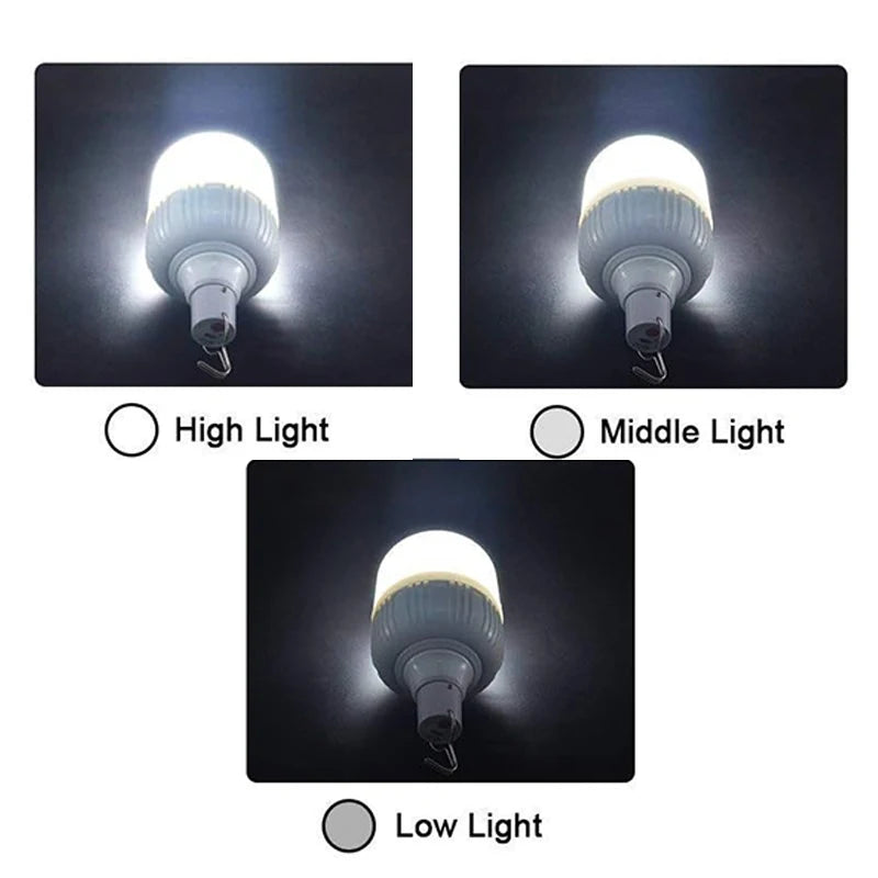 lampe led rechargeable blanc moderne ip66 usb solar panel camping nuit sécurité eye protection