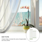 supports plantes tige vert robuste 37cm 27cm 17cm anneau jardinage fleur grimpantes moderne