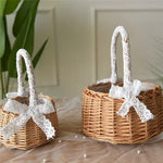 panier osier tressé rustique poignées tissu blanc vintage naturel respectueux environnement