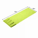 sac main vert citron texture rugueuse moderne poches adhésif pliable rangement respectueux environnement