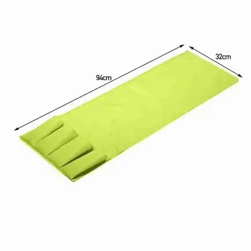 sac main vert citron texture rugueuse moderne poches adhésif pliable rangement respectueux environnement