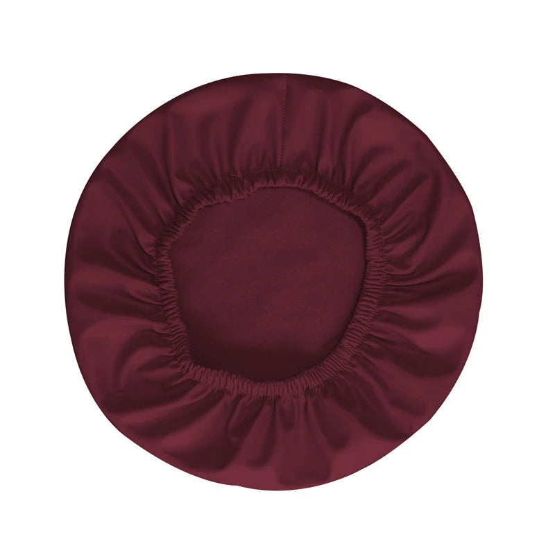 housse coussin tabouret rond velours beige moderne fixation protection siège fauteuil salon