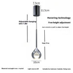lampe suspendue moderne minimaliste cristal lunaire salle bain restaurant chambre exposition