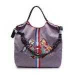 sac main femme toile animaux motifs modernes gris rouge bleu poche téléphone portable polyvalent