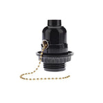 socle ampoule E27 noir dorés chaîne industrielle fixe lampe table mat opacité