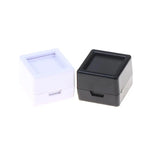 boîtes bijoux rangement cuir pu blanc noir contemporain 2cm 2cm 1.5cm